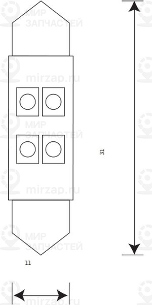 Запчасть Маяк 12T11X31W4SMD