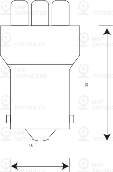 Запчасть Маяк 12T15W9LED
