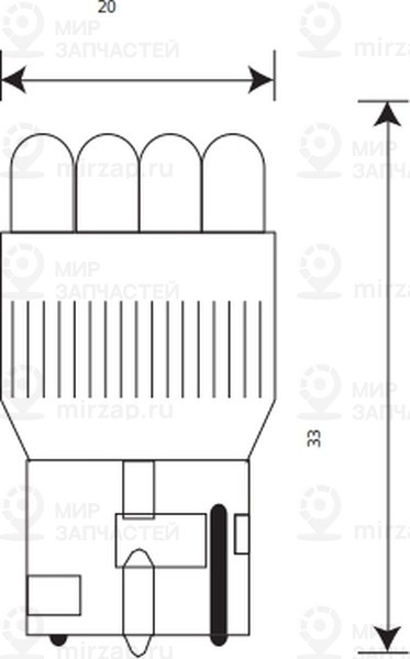 Запчасть Маяк 12T20OR9LED