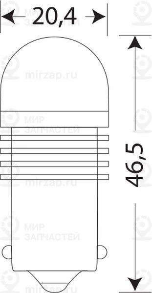 Запчасть Маяк 12T25BLK122BL