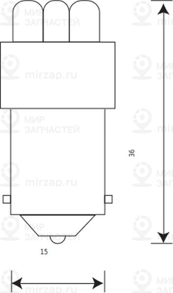 Запчасть Маяк 24T15W5LED