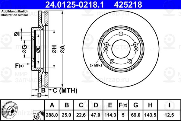 Запчасть ATE 24012502181