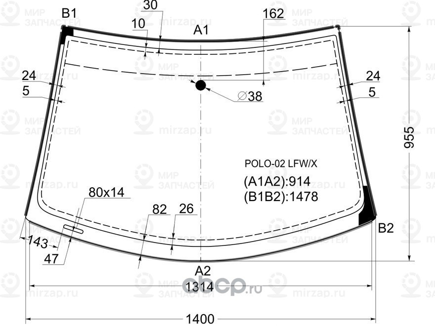 Запчасть XYG POLO02LFWX