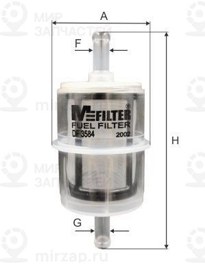 Фильтр топливный MFILTER DF3584