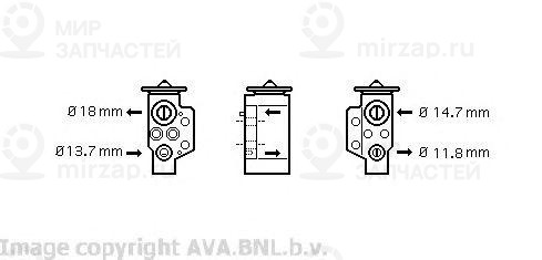 Запчасть AVA VW1243