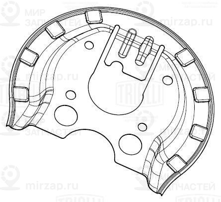Запчасть TRIALLI BDSP2524