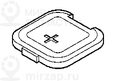 Крышка плюсового вывода аккумулятора
 BMW 12521702103