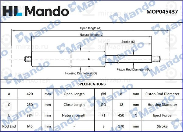 Запчасть MANDO MOP045437