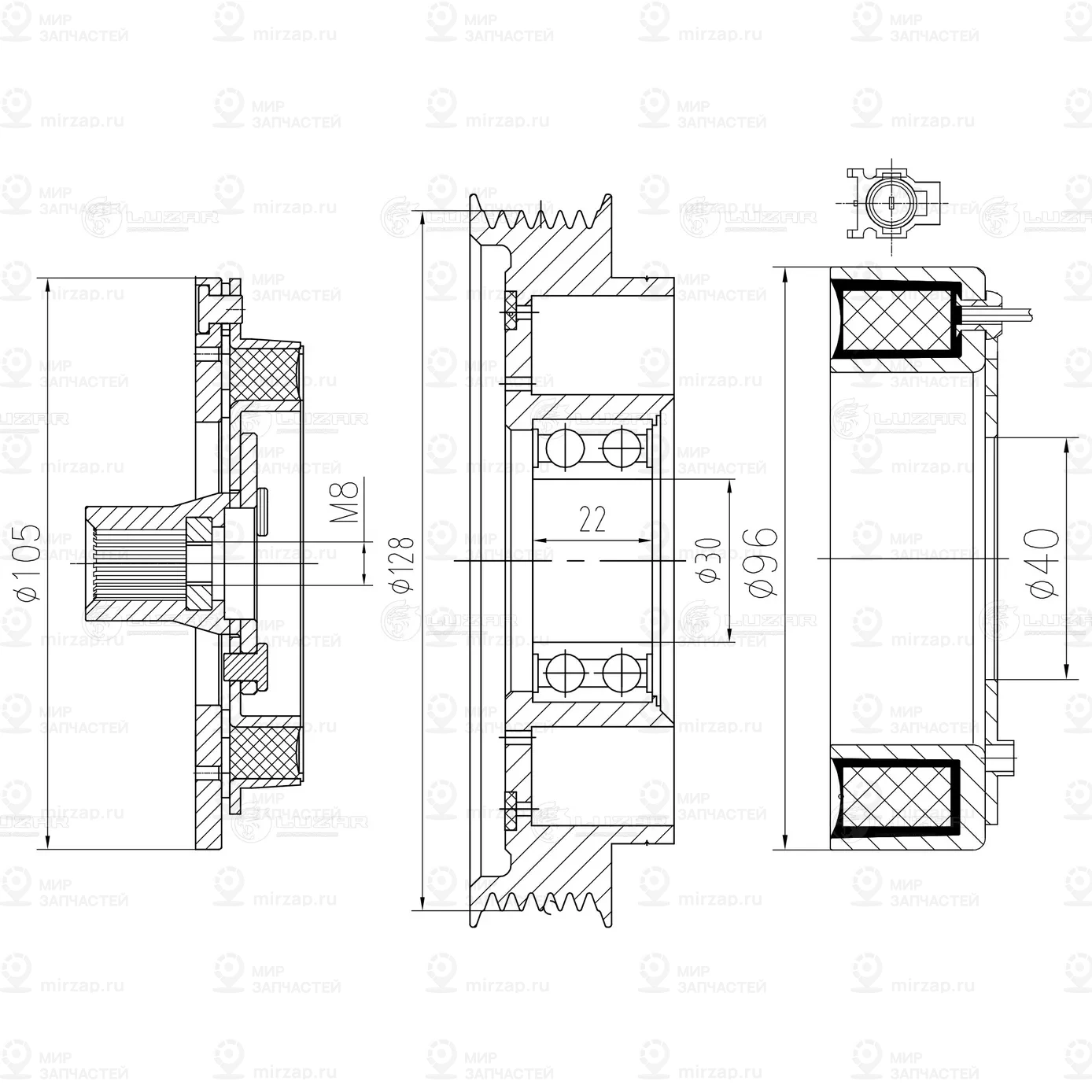 Запчасть LUZAR LMAC0837