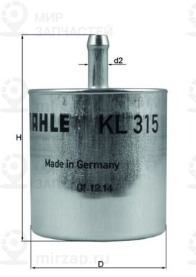 Запчасть MAHLE KL315