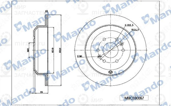 Запчасть MANDO MBC030067