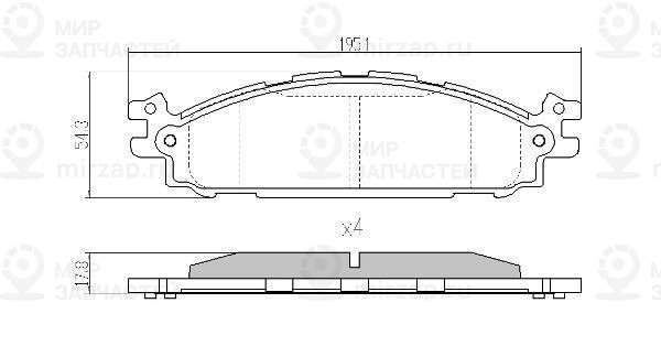 Запчасть FREMAX FBP0087