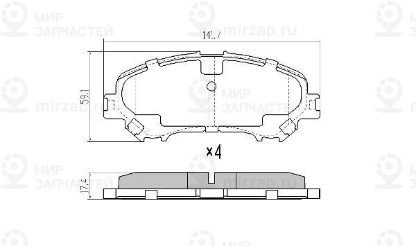 Запчасть FREMAX FBP1980