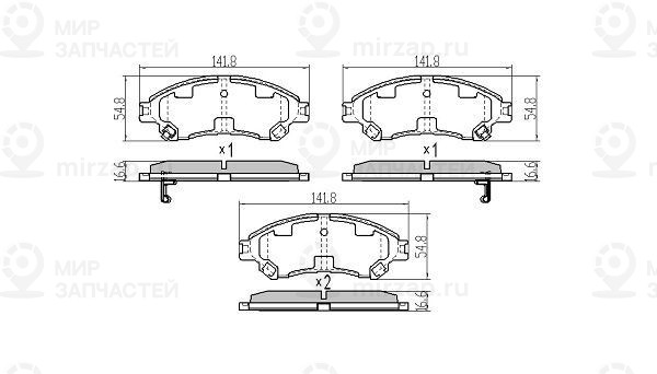 Запчасть FREMAX FBP1998