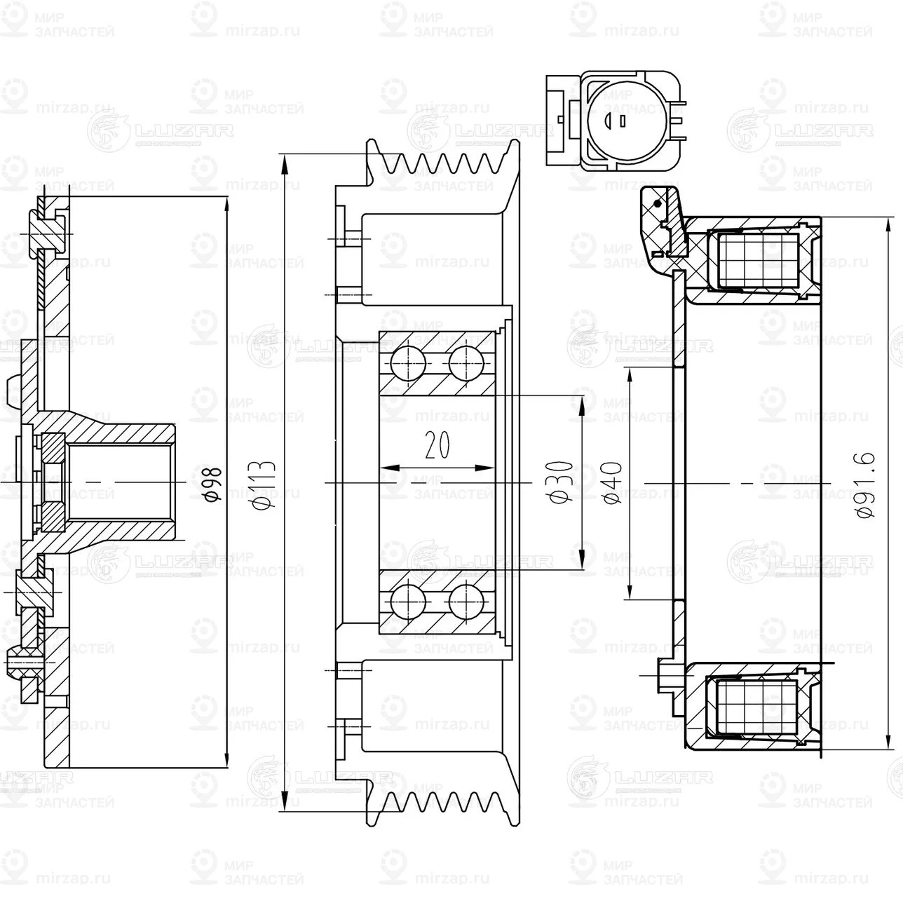 Запчасть LUZAR LMAC08L4