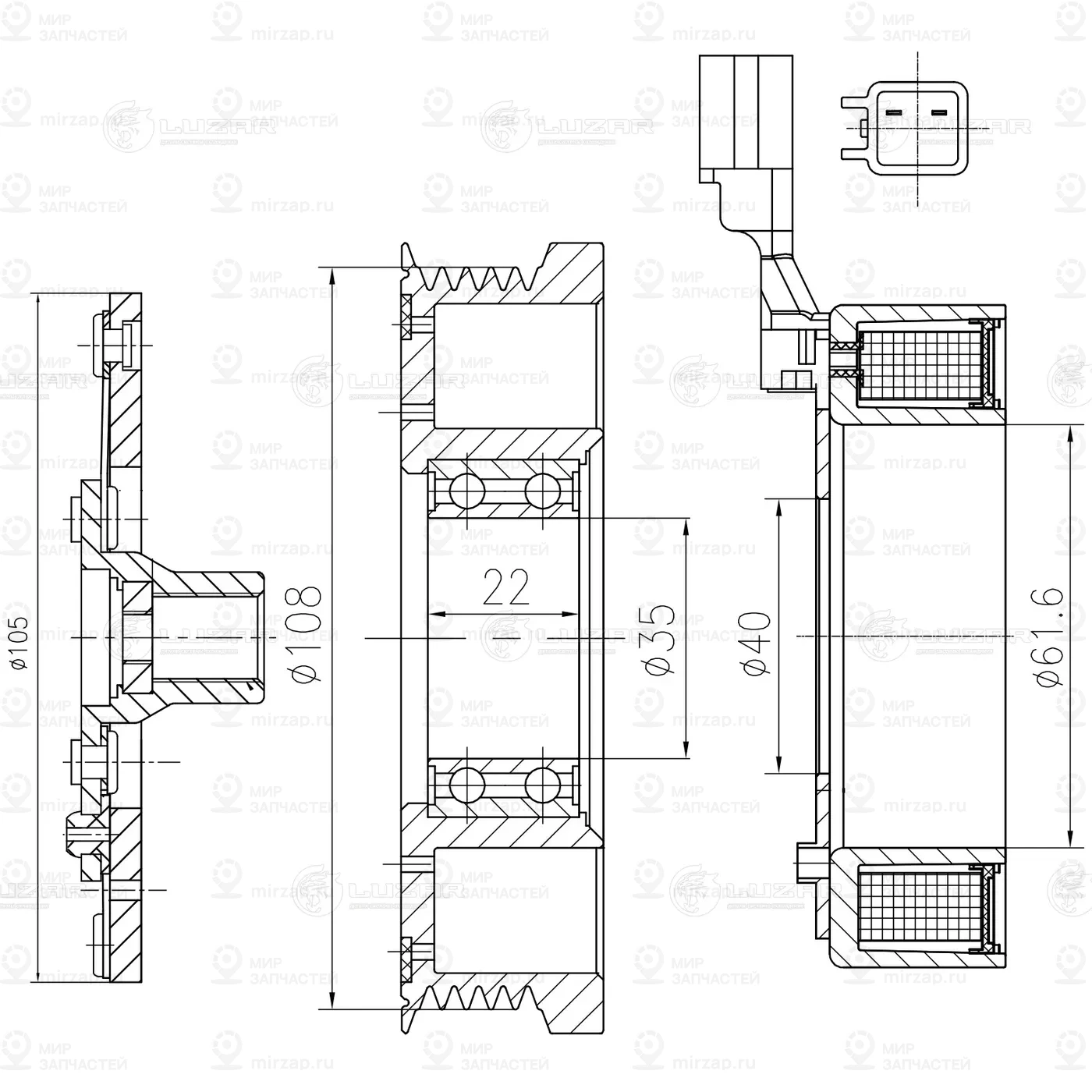 Запчасть LUZAR LMAC1039