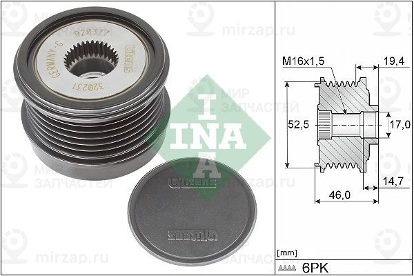 Запчасть INA 535037310