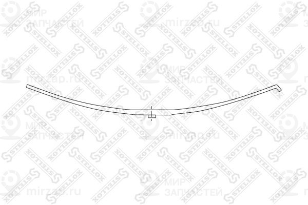 Многолистовая рессора STELLOX 8455639SX