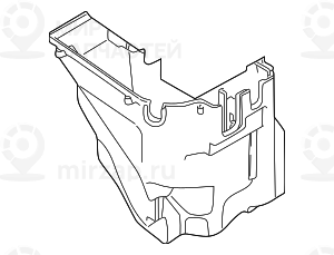 Нижняя часть отсека управл. электроники
 BMW 12907525674