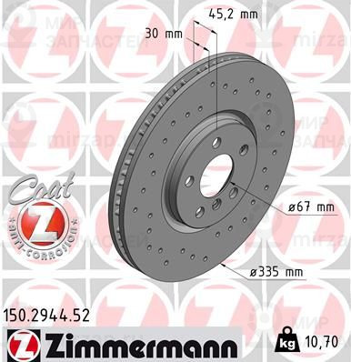 Запчасть ZIMMERMANN 150294452