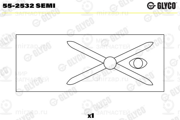 Втулка подшипника, шатун GLYCO 55-2532 SEMI
