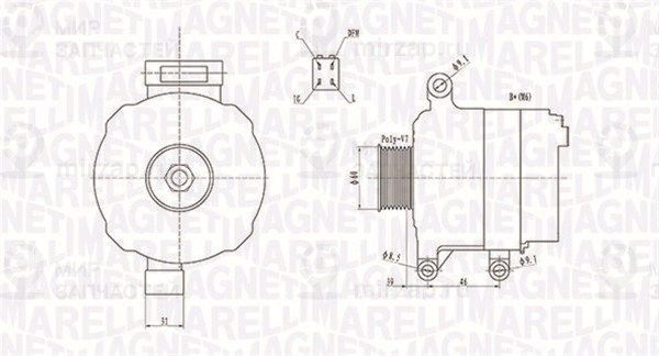 Генератор MAGNETI MARELLI 063731728010