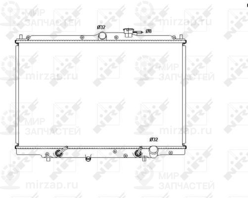 Радиатор охлаждения двигателя NRF 53515