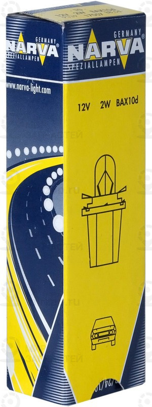 Лампа накаливания, освещение щитка приборов NARVA 170573000