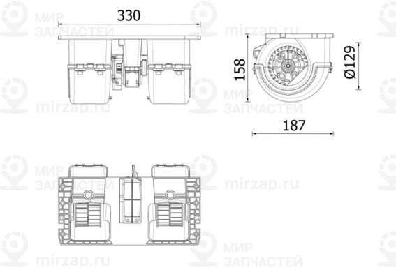 Вентилятор салона MAHLE AB350000P