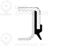 Уплотняющее кольцо, коленчатый вал CORTECO 49102183