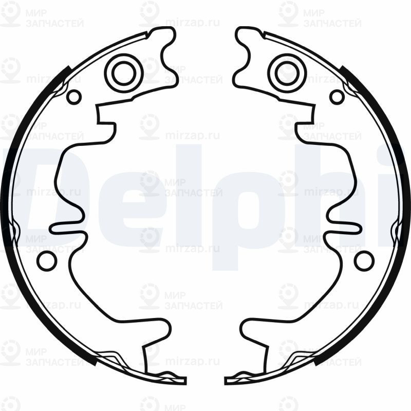 Комплект тормозных колодок DELPHI LS1974