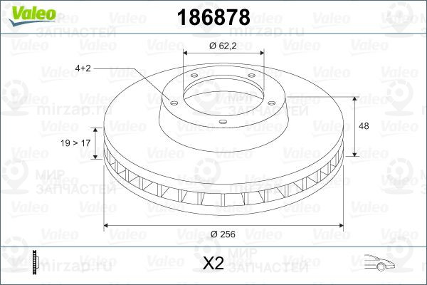 Запчасть VALEO 186878