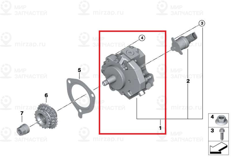 Оборотный насос высокого давления
 BMW 13518511824