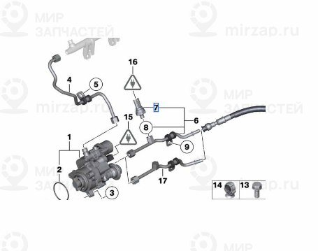 Датчик низкого давления
 BMW 13537622231