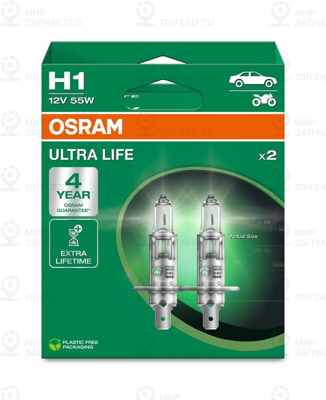 Лампа накаливания, фара дальнего света OSRAM 64150ULT2HB