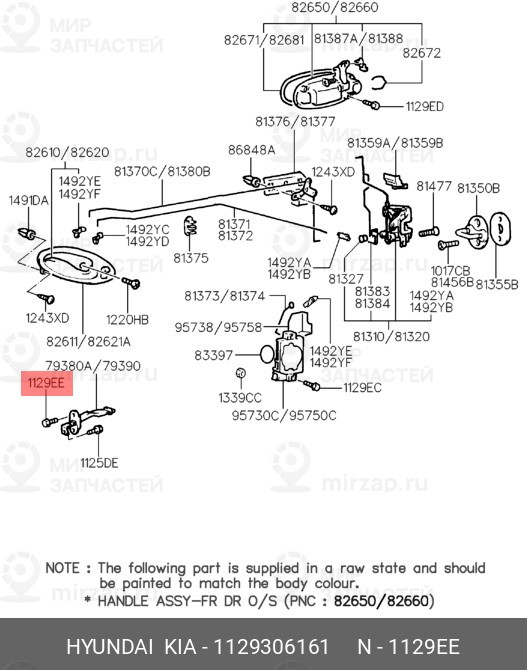 Запчасть HYUNDAI 1129306161