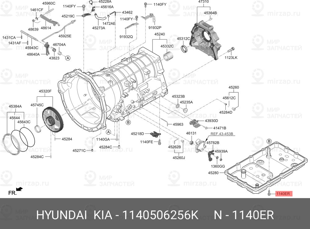 Запчасть HYUNDAI 1140506256K