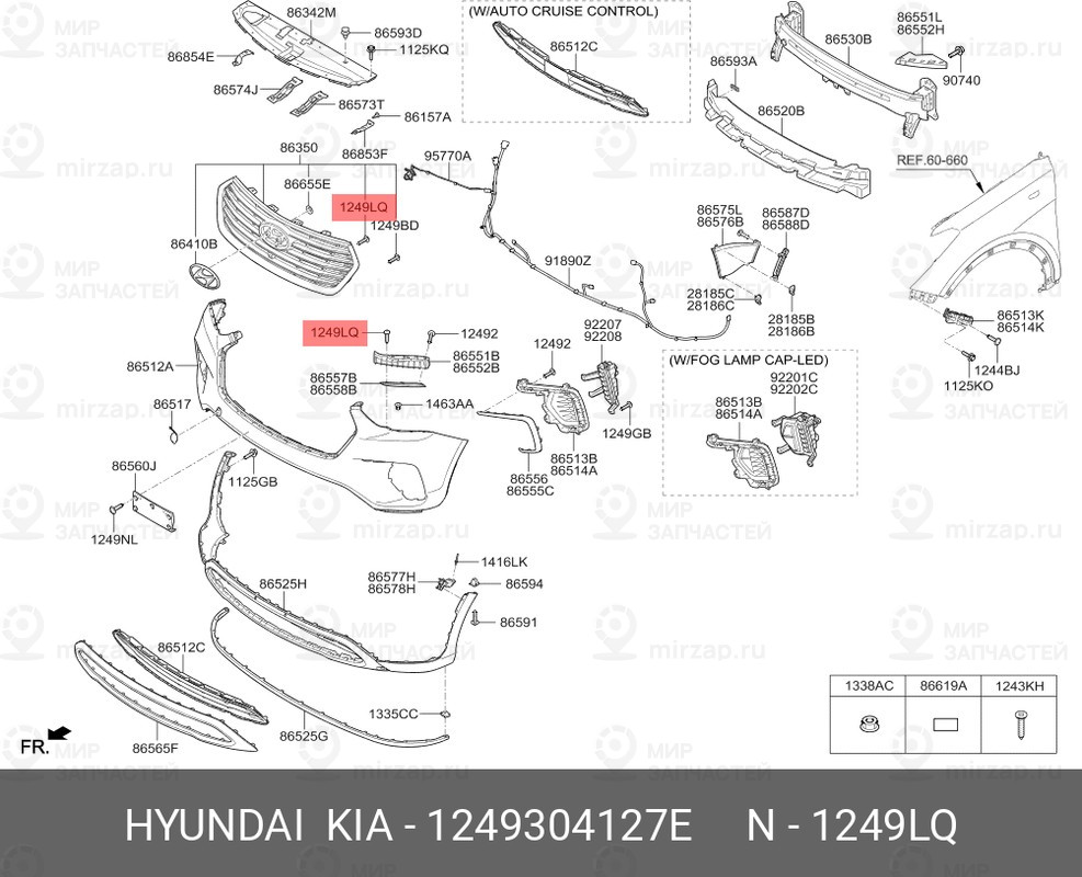 Запчасть HYUNDAI 1249304127E