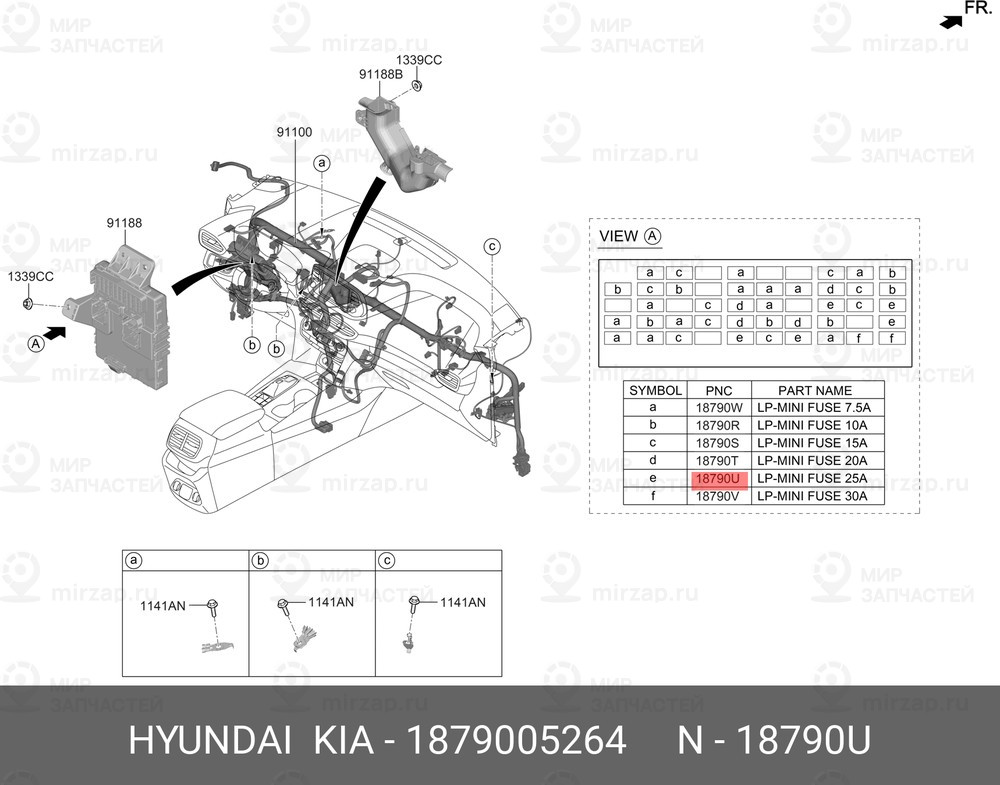 Запчасть HYUNDAI 1879005264