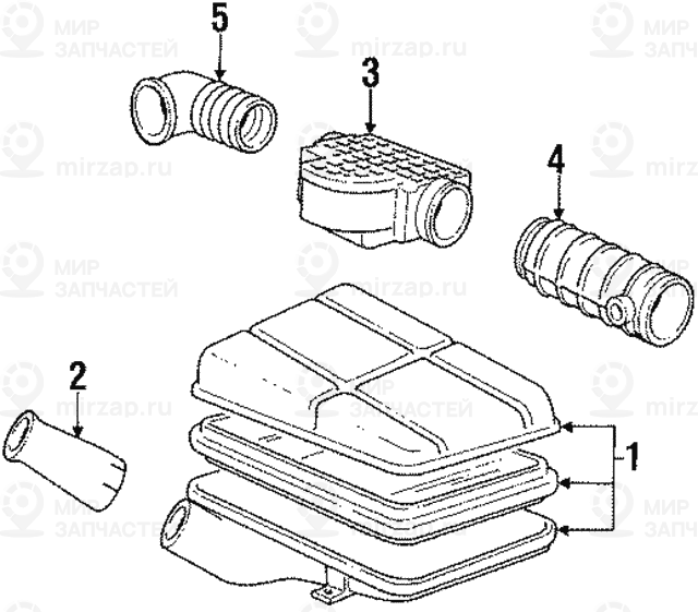 гофрированный кожух
 BMW 13541722847