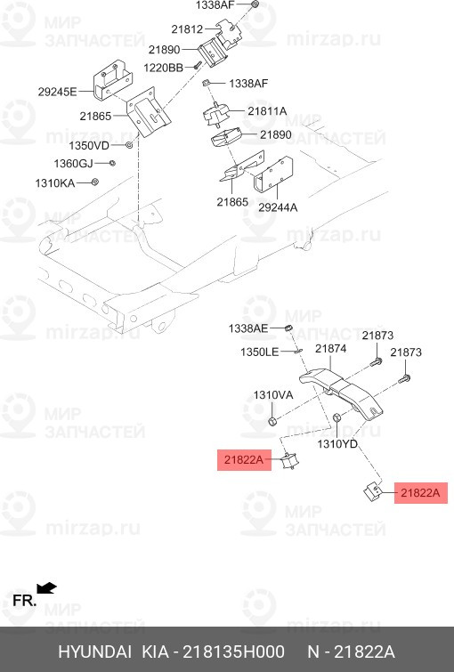 Запчасть HYUNDAI 218135H000