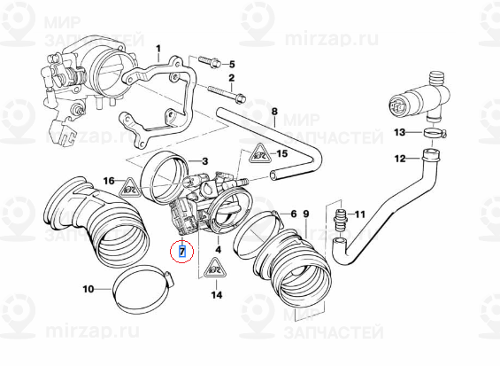 Датчик углового перемещ.дросс.заслонки ASC+T
 BMW 13631703562