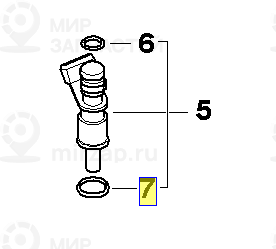 Кольцо круглого сечения 8,54X3,10
 BMW 13647531313