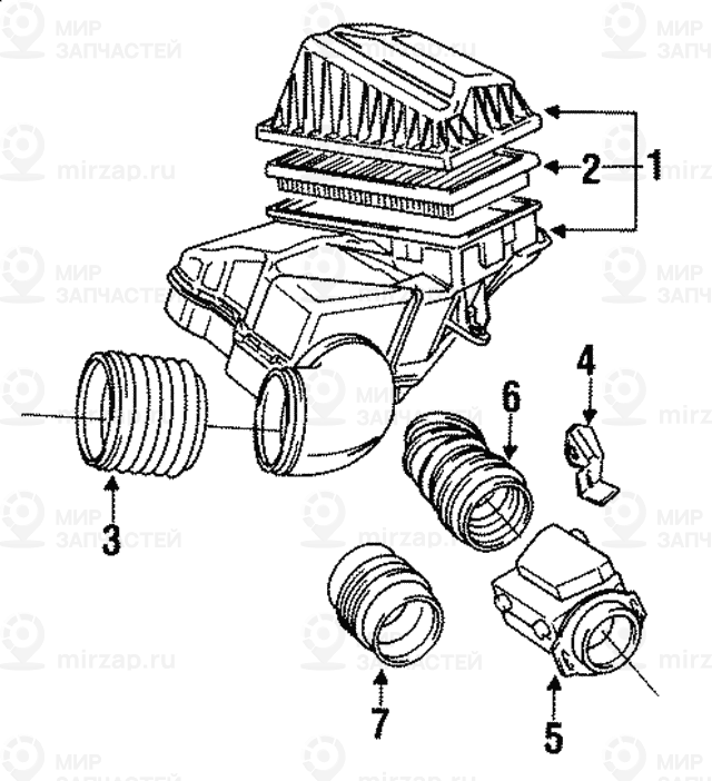 гофрированный кожух
 BMW 13711729992