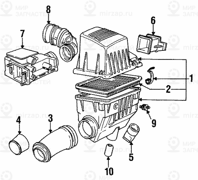 гофрированный кожух
 BMW 13711734385