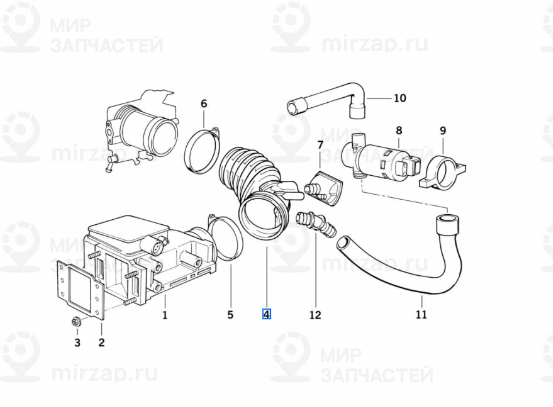 гофрированный кожух
 BMW 13711739574