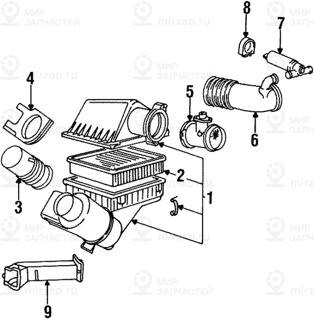 гофрированный кожух
 BMW 13711747994