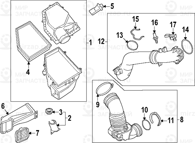 W4_air Filter Element
 BMW 13715A58C04