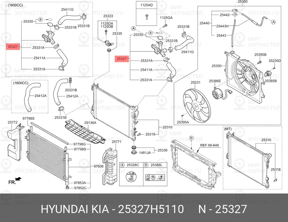 Запчасть HYUNDAI 25327H5110