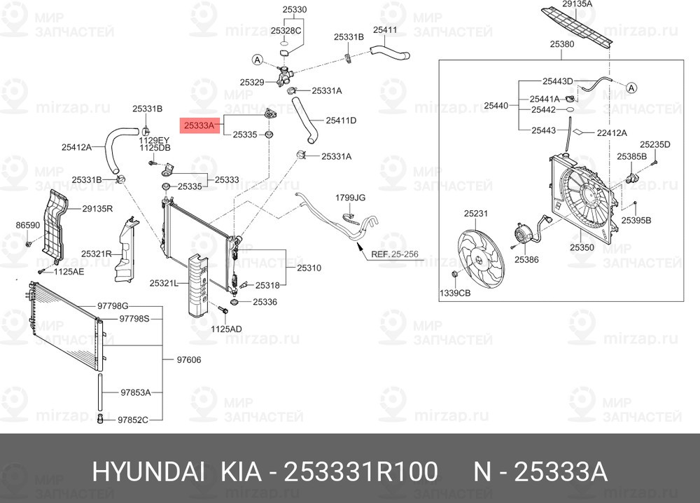 Запчасть HYUNDAI 253331R100